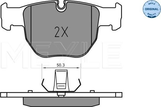 Meyle 025 233 9719 - Kit de plaquettes de frein, frein à disque cwaw.fr