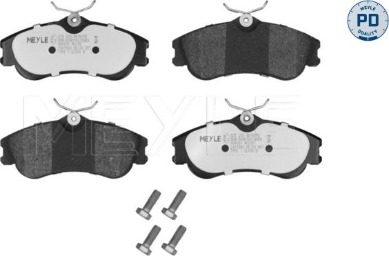 Meyle 025 233 4619/PD - Kit de plaquettes de frein, frein à disque cwaw.fr