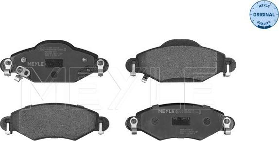 Meyle 025 233 4017/W - Kit de plaquettes de frein, frein à disque cwaw.fr