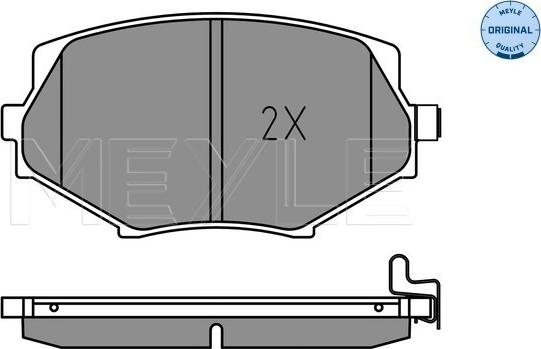 Meyle 025 233 5414 - Kit de plaquettes de frein, frein à disque cwaw.fr