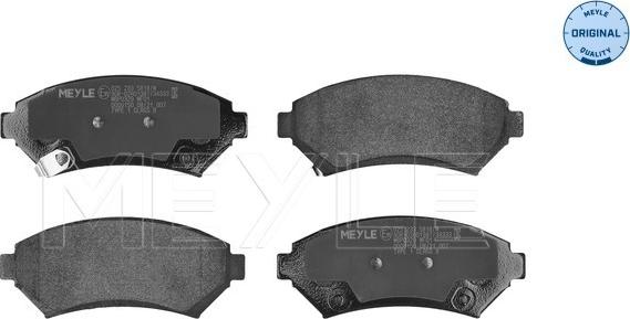 Meyle 025 233 5818/W - Kit de plaquettes de frein, frein à disque cwaw.fr