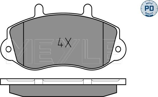 Meyle 025 233 0218/PD - Kit de plaquettes de frein, frein à disque cwaw.fr