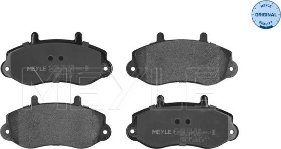 Meyle 025 233 0218 - Kit de plaquettes de frein, frein à disque cwaw.fr