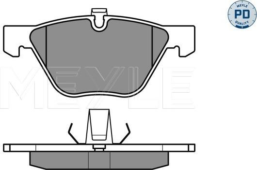 Meyle 025 233 1320/PD - Kit de plaquettes de frein, frein à disque cwaw.fr