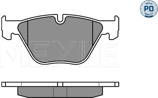 Meyle 025 233 1320/PD - Kit de plaquettes de frein, frein à disque cwaw.fr