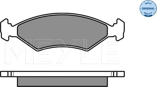 Meyle 025 233 8418/W - Kit de plaquettes de frein, frein à disque cwaw.fr