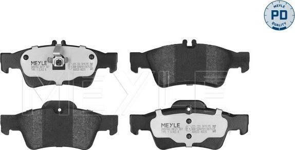 Meyle 025 233 3416/PD - Kit de plaquettes de frein, frein à disque cwaw.fr