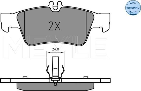 Meyle 025 233 3516 - Kit de plaquettes de frein, frein à disque cwaw.fr