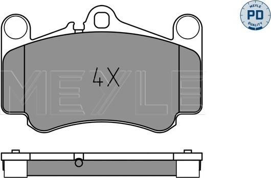 Meyle 025 233 3017/PD - Kit de plaquettes de frein, frein à disque cwaw.fr