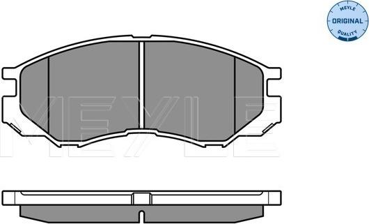 Meyle 025 232 9015/W - Kit de plaquettes de frein, frein à disque cwaw.fr