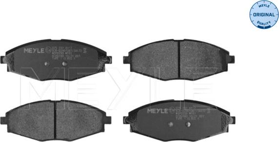 Meyle 025 232 4117 - Kit de plaquettes de frein, frein à disque cwaw.fr