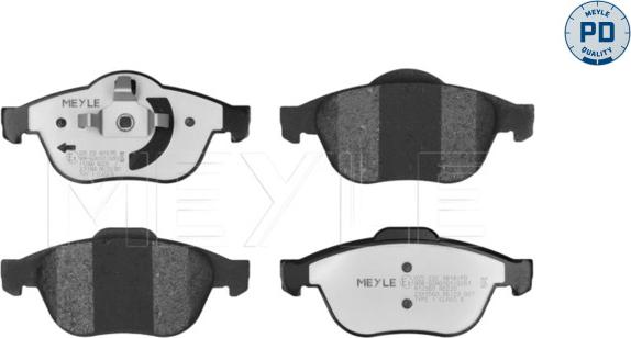 Meyle 025 232 4818/PD - Kit de plaquettes de frein, frein à disque cwaw.fr