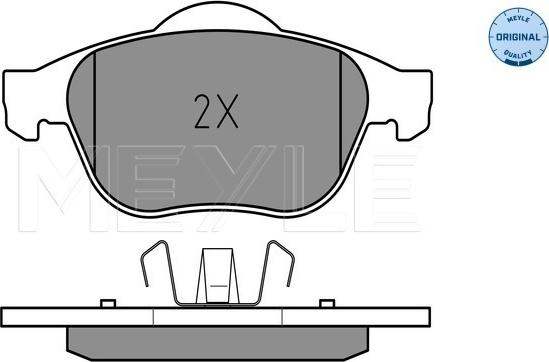 Meyle 025 232 4818 - Kit de plaquettes de frein, frein à disque cwaw.fr