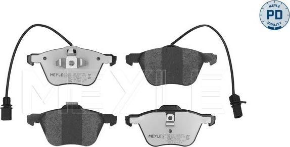 Meyle 025 232 6920/PD - Kit de plaquettes de frein, frein à disque cwaw.fr