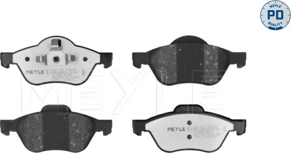 Meyle 025 232 1518/PD - Kit de plaquettes de frein, frein à disque cwaw.fr