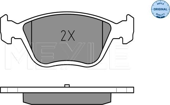 Meyle 0252328919/W - Kit de plaquettes de frein, frein à disque cwaw.fr