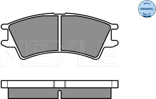 Meyle 025 232 3816/W - Kit de plaquettes de frein, frein à disque cwaw.fr