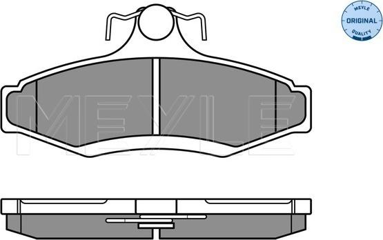 Meyle 025 232 3714 - Kit de plaquettes de frein, frein à disque cwaw.fr