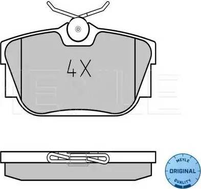 Meyle 025 232 2416/N - Kit de plaquettes de frein, frein à disque cwaw.fr