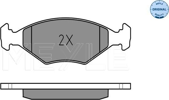 Meyle 025 232 2018/W - Kit de plaquettes de frein, frein à disque cwaw.fr