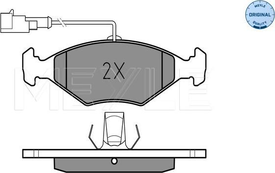 Meyle 025 232 2018/W - Kit de plaquettes de frein, frein à disque cwaw.fr