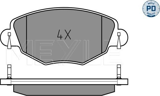 Meyle 025 232 7918/PD - Kit de plaquettes de frein, frein à disque cwaw.fr