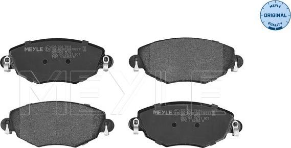 Meyle 025 232 7918 - Kit de plaquettes de frein, frein à disque cwaw.fr