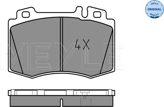 Meyle 025 232 7117 - Kit de plaquettes de frein, frein à disque cwaw.fr