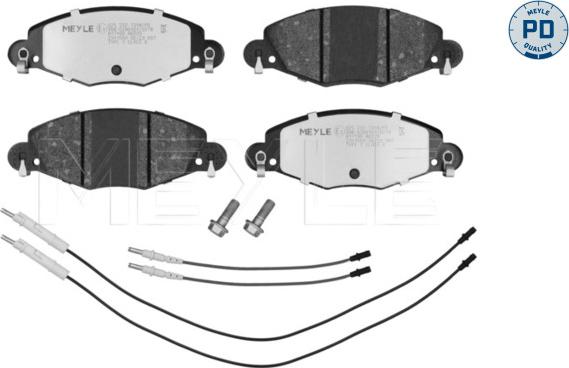 Meyle 025 232 7318/PD - Kit de plaquettes de frein, frein à disque cwaw.fr