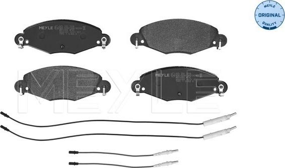 Meyle 025 232 7318 - Kit de plaquettes de frein, frein à disque cwaw.fr