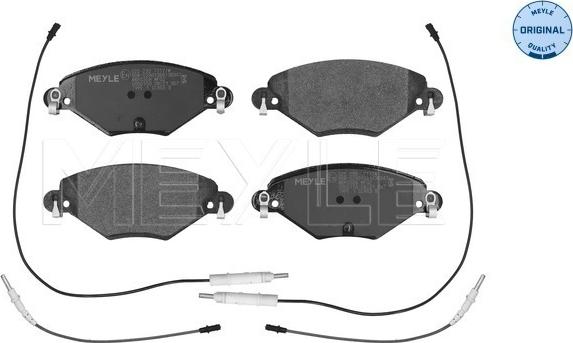 Meyle 025 232 7717/W - Kit de plaquettes de frein, frein à disque cwaw.fr