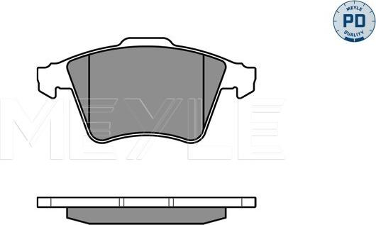 Meyle 025 237 4919/PD - Kit de plaquettes de frein, frein à disque cwaw.fr