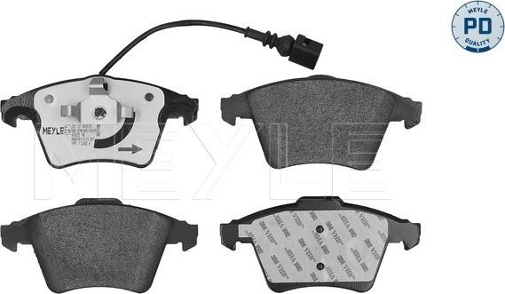 Meyle 025 237 4619/PD - Kit de plaquettes de frein, frein à disque cwaw.fr