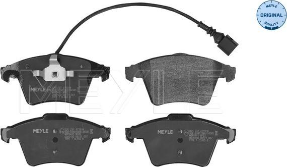 Meyle 025 237 4719/W - Kit de plaquettes de frein, frein à disque cwaw.fr