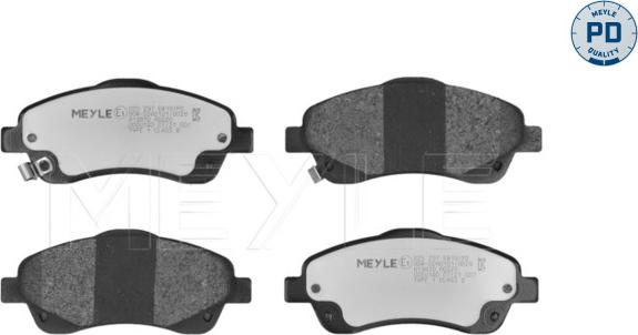 Meyle 025 237 6819/PD - Kit de plaquettes de frein, frein à disque cwaw.fr