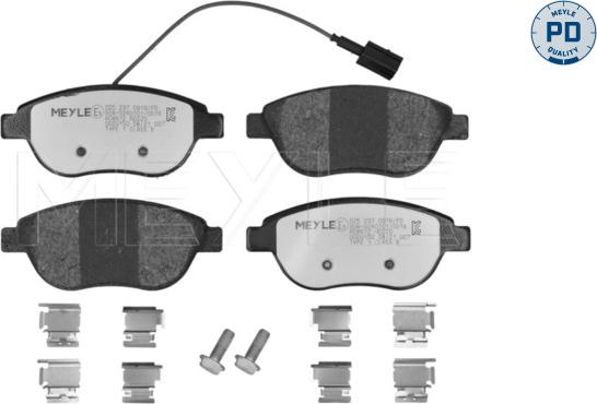 Meyle 0252370919/PD - Kit de plaquettes de frein, frein à disque cwaw.fr