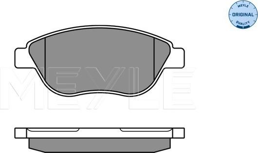 Meyle 025 237 0919/W - Kit de plaquettes de frein, frein à disque cwaw.fr