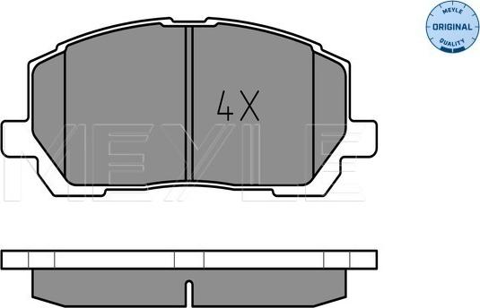 Meyle 025 237 0317/W - Kit de plaquettes de frein, frein à disque cwaw.fr