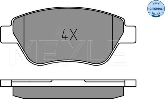 Meyle 025 237 0718 - Kit de plaquettes de frein, frein à disque cwaw.fr