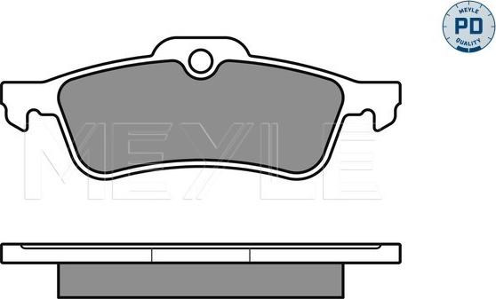 Meyle 025 237 1616/PD - Kit de plaquettes de frein, frein à disque cwaw.fr