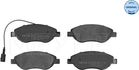 Meyle 025 237 1119 - Kit de plaquettes de frein, frein à disque cwaw.fr