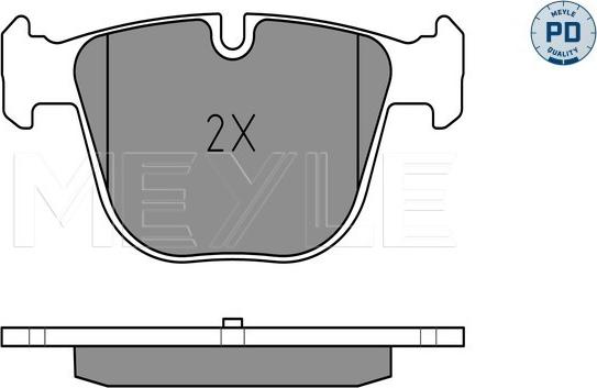 Meyle 025 237 3017/PD - Kit de plaquettes de frein, frein à disque cwaw.fr