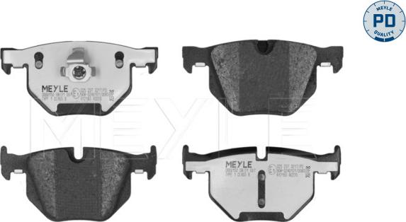 Meyle 025 237 3217/PD - Kit de plaquettes de frein, frein à disque cwaw.fr