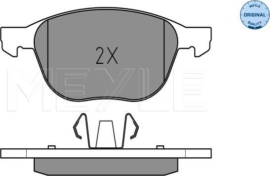 Meyle 025 237 2318 - Kit de plaquettes de frein, frein à disque cwaw.fr