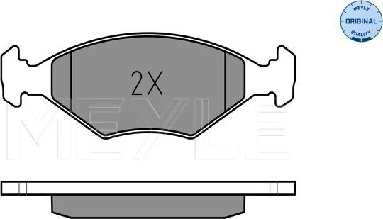 Meyle 025 237 7518 - Kit de plaquettes de frein, frein à disque cwaw.fr