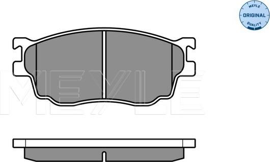 Meyle 025 237 7716/W - Kit de plaquettes de frein, frein à disque cwaw.fr