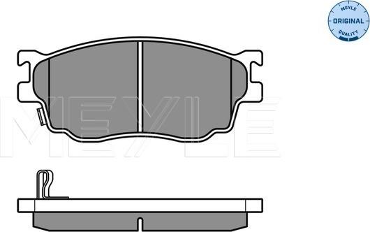 Meyle 025 237 7716/W - Kit de plaquettes de frein, frein à disque cwaw.fr