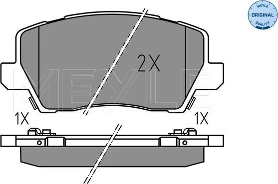 Meyle 025 229 0417 - Kit de plaquettes de frein, frein à disque cwaw.fr