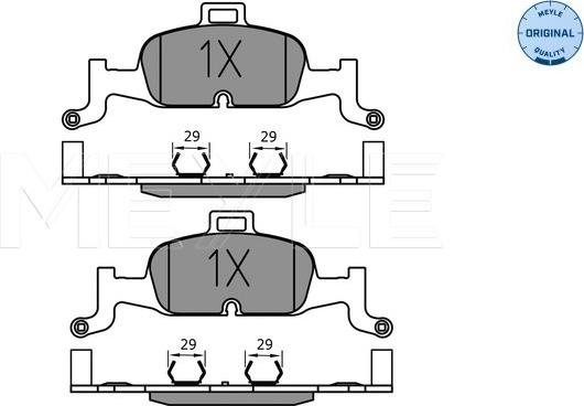 Meyle 025 224 0216 - Kit de plaquettes de frein, frein à disque cwaw.fr