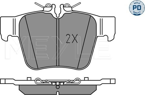 Meyle 025 224 2316/PD - Kit de plaquettes de frein, frein à disque cwaw.fr